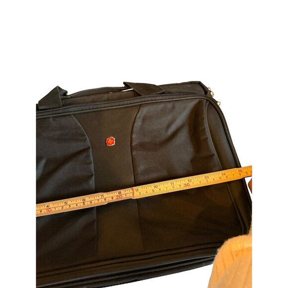 Swissgear Black Laptop Briefcase Bag With Shoulder Strap - Picture 6 of 12